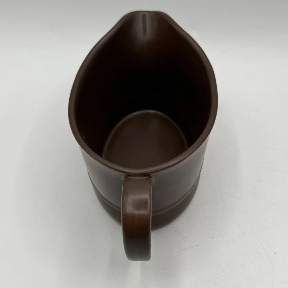 Wood‎ & Son Made In England Retro 1960's Chocolate Brown Coffee Mug Creamer Set